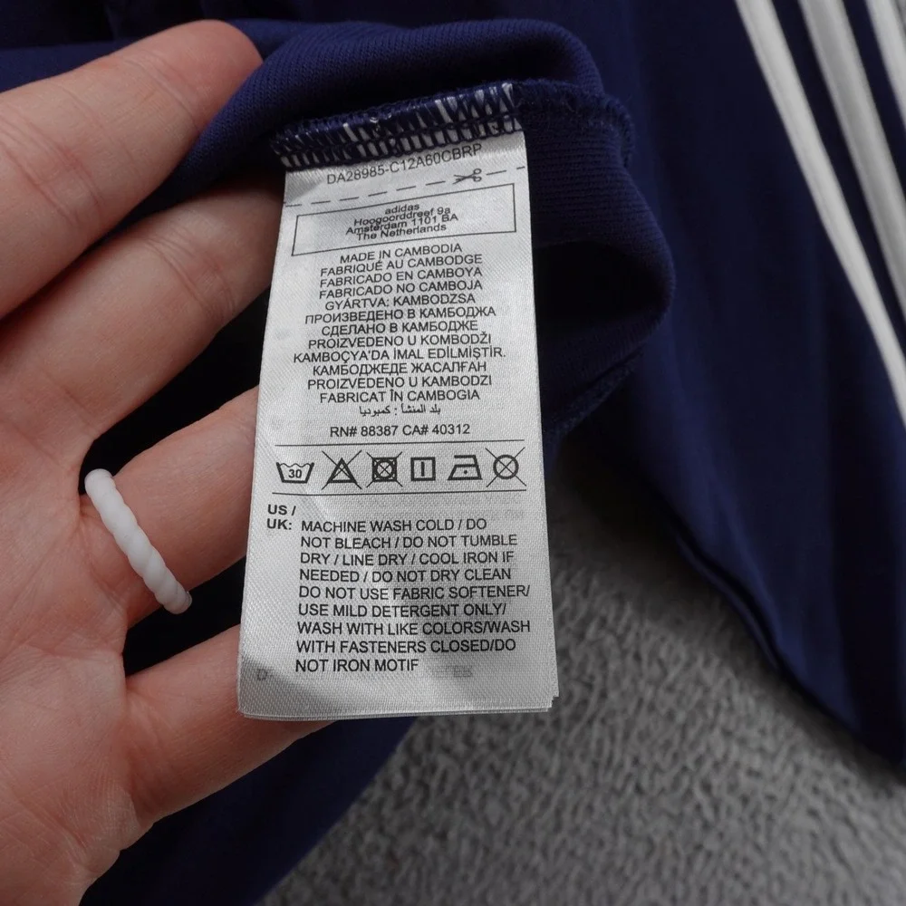 Adidas Originals Mens Funnelneck Track Top Night Indigo Navy XS NEW
